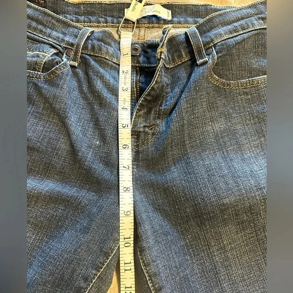 Levi’s 515 Bootcut Jeans Women’s Size 6 Blue Denim Embelleshed - Picture 5 of 9